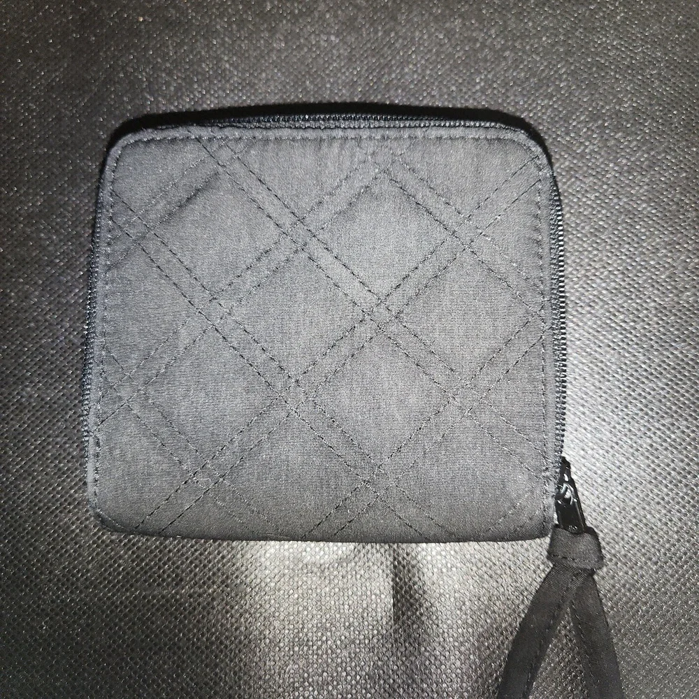 Vera Bradley Black Quilted Compact Wallet